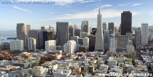 Вид на Даунтаун Сан-Франциско