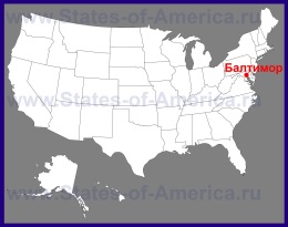 Балтимор на карте США