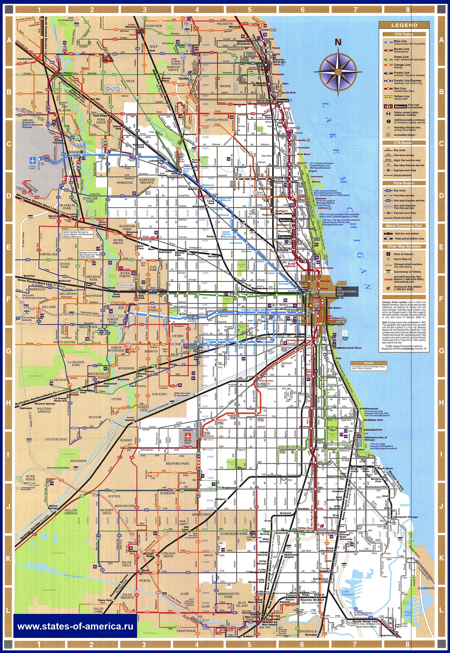 Карты Чикаго