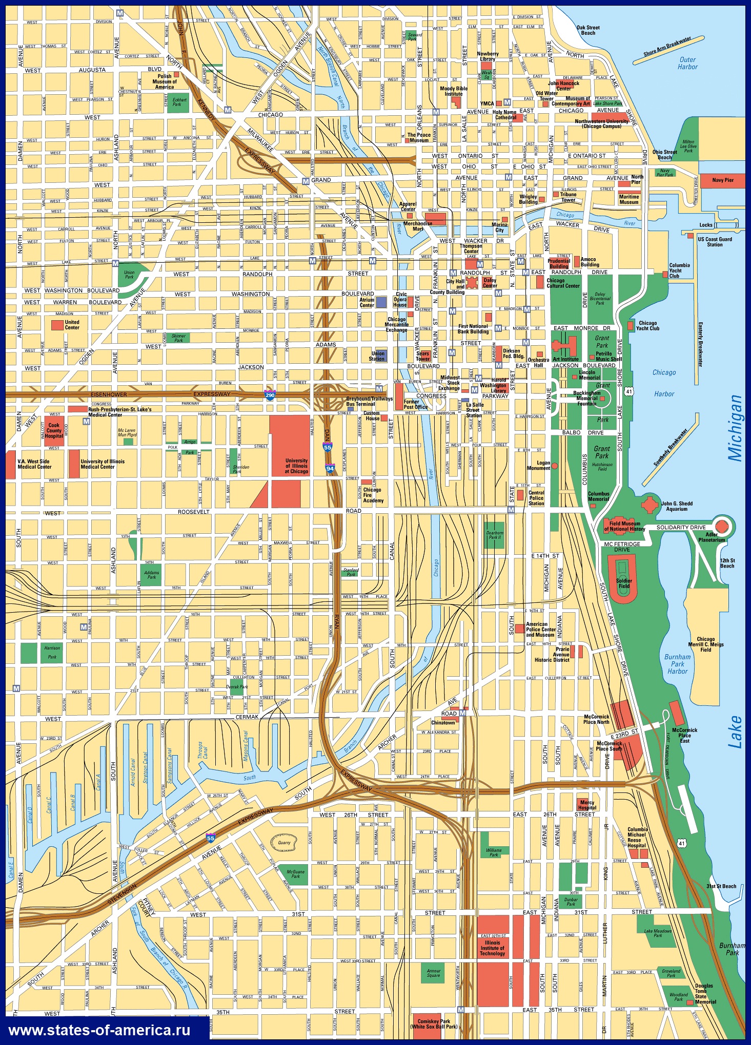 Карты Чикаго