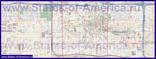 Подробная карта города Финикс