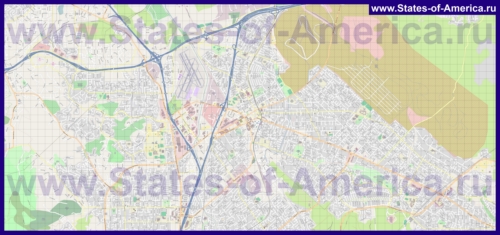 Подробная карта города Конкорд