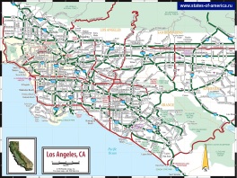 Карта Лос-Анджелеса