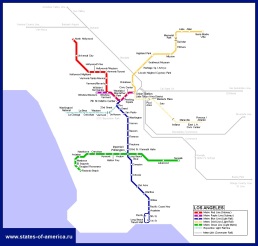 Карта метро Лос-Анджелеса