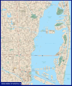 Карта Майами