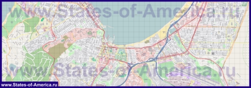 Подробная карта города Монтерей
