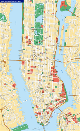 Карта Манхэттена