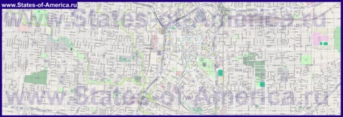 Подробная карта города Сан-Антонио